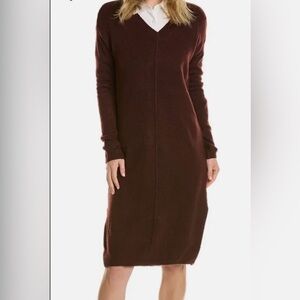 VINCE CAMUTO COZY SEASON SWEATER DRESS 625 PORT Size Small